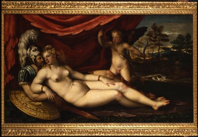 Vénus, Mars et Cupidon - Battista dellAngelo del Moro