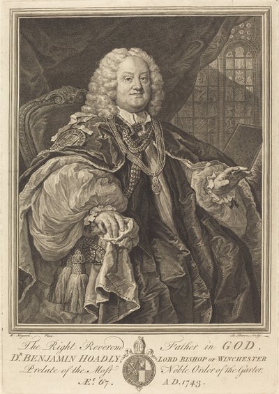 Évêque Hoadly, 1743 - Bernard Baron