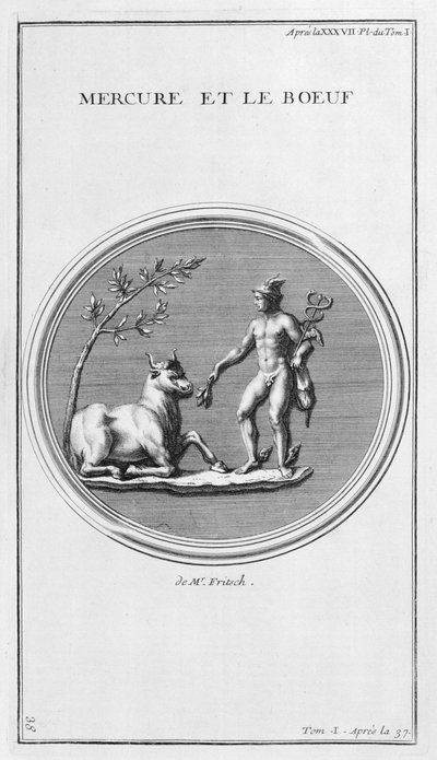 Mercure et le Bœuf, 1757 - Bernard de Montfaucon