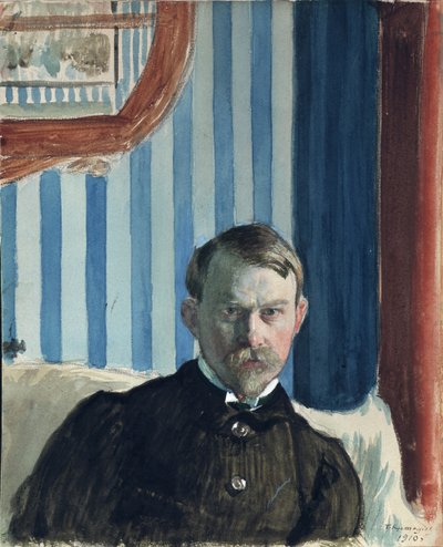 Autoportrait, 1910 - Boris Mikhailovich Kustodiev