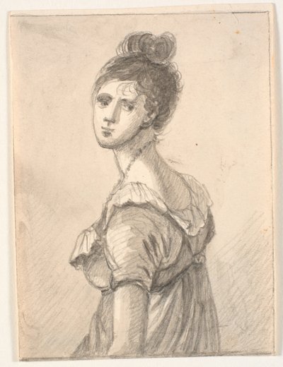 Portrait de femme en demi-figure - C.A. Lorentzen