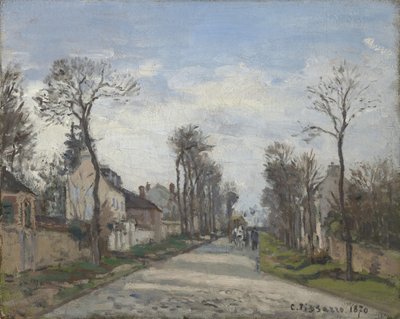 Route de Versailles, Louveciennes, 1870 - Camille Jacob Pissarro