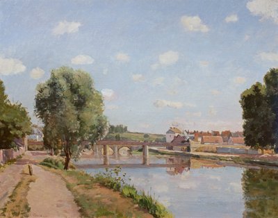 Le Pont Ferroviaire, Pontoise, 1873 - Camille Jacob Pissarro