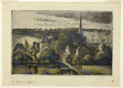 Église et Ferme à Éragny - Camille Pissarro