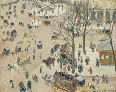 La Place du Théâtre Français - Camille Jacob Pissarro