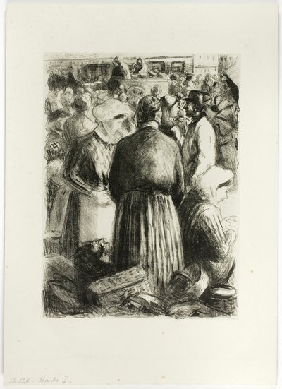 Marché à Pontoise - Camille Pissarro