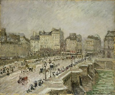 Pont Neuf, Effet de neige, 2e série - Camille Pissarro