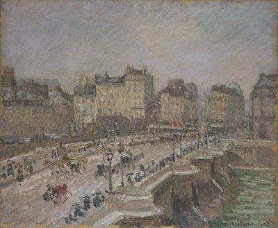 Pont Neuf, effet de neige, 2e série, 1902 - Camille Pissarro