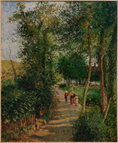 Route de Berneval-le-Petit (maison Thievain) - Camille Jacob Pissarro