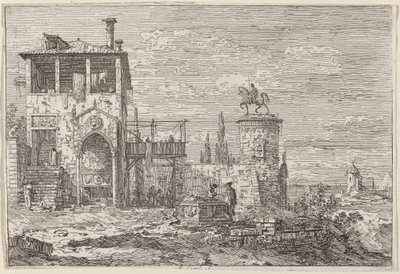 Le Monument Équestre - Canaletto