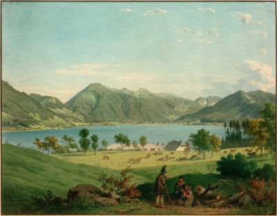 Le Tegernsee près de Kaltenbrunn - Carl Friedrich Heinzmann