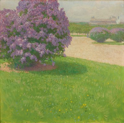 Heldenplatz avec lilas - Carl Moll