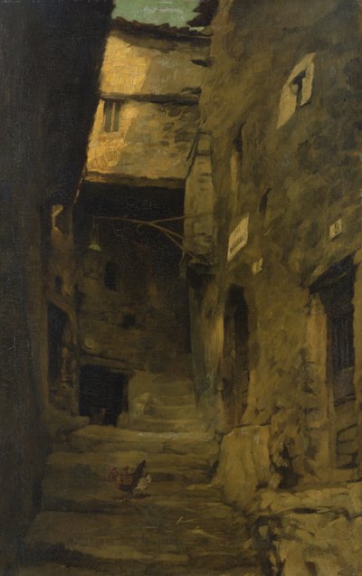 Rue à Olevano - Carl Schuch