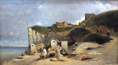 Femmes se baignant à la mer près de Dieppe - Carl Spitzweg