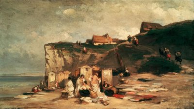 Femmes se baignant en mer près de Dieppe III - Carl Spitzweg