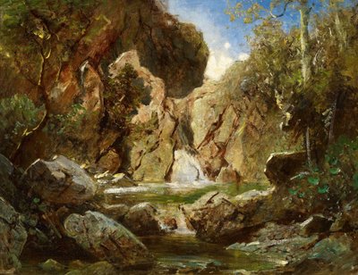 Gorge rocheuse avec torrent - Carl Spitzweg