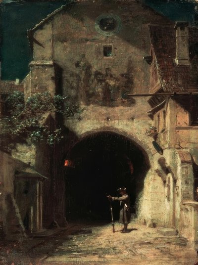 Sentinelle bâillante - Carl Spitzweg