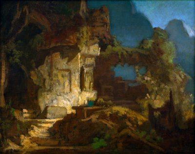 Chapelle sur le rocher - Carl Spitzweg