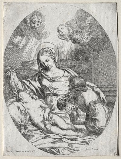 Madone et Enfant avec la Madeleine - Carlo Maratti