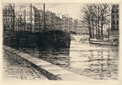 Le Pont Saint-Michel, 1915 - Caroline Helena Armington