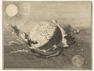 Univers avec terre, soleil, lune et étoiles - Caspar Luyken