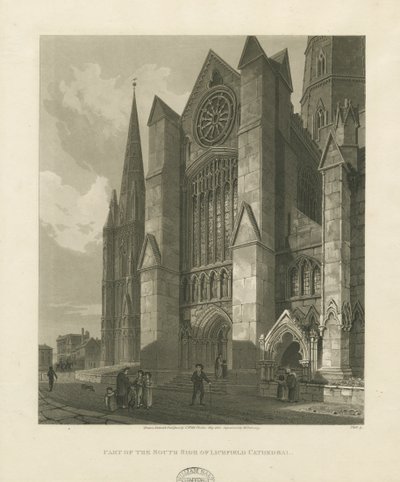 Cathédrale de Lichfield - Transept Sud: gravure à l