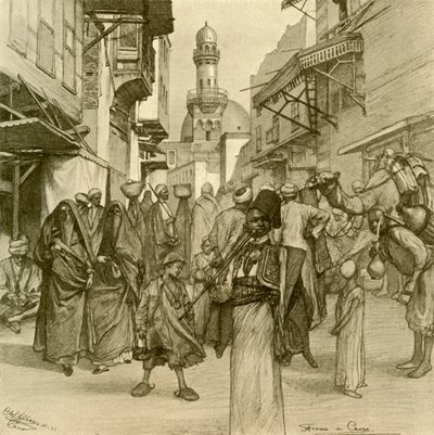 Rue au Caire, 1898 - Christian Wilhelm Allers