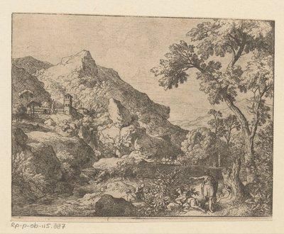 Paysage montagneux arcadien - Christian Wilhelm Ernst Dietrich