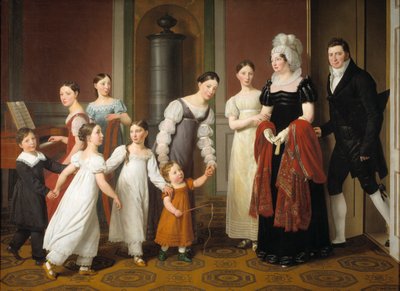 La famille Nathanson, 1818 - Christoffer Wilhelm Eckersberg