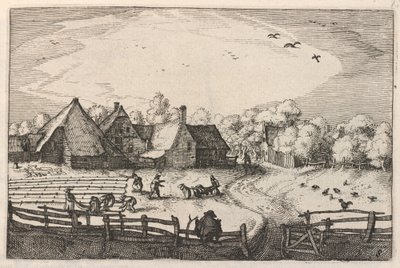 Blekerye aededuyne gelegen (Fermes et champs de blanchiment) - Claes Jansz Visscher