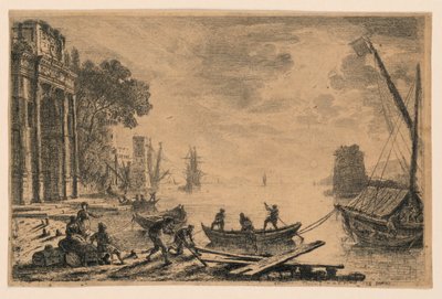 Scène de port - Claude Lorrain