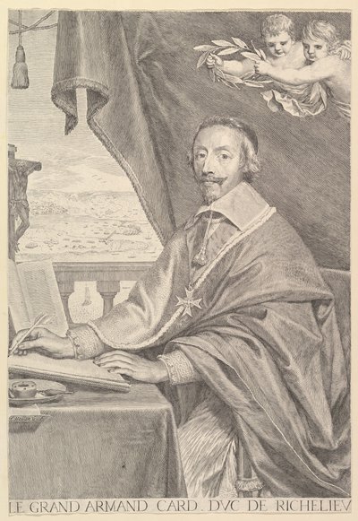 Portrait du Cardinal Richelieu - Claude Mellan