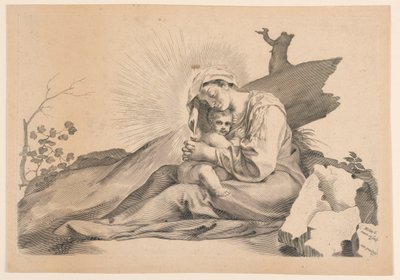 Vierge et Enfant - Claude Mellan