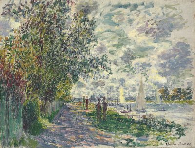 La berge du Petit-Gennevilliers, 1875 - Claude Monet