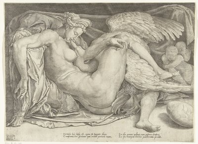 Léda et le cygne - Cornelis Bos