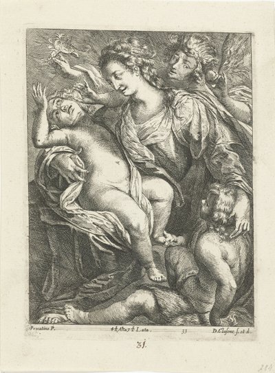 Marie avec le Christ et Jean - D. Claessens