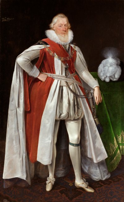 William Knollys, 1er Comte de Banbury, c1615-c1620 - Daniel Mytens