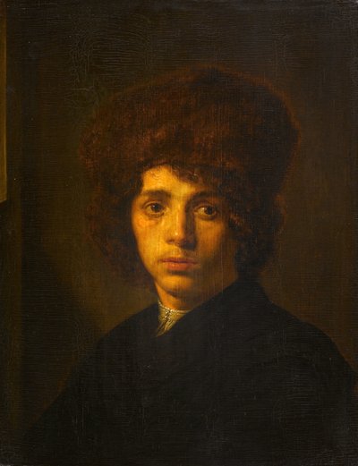 Jeune homme avec un chapeau de fourrure - David Bailly