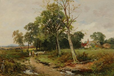 Scène de chemin du Worcestershire, vers 1904 - David Bates