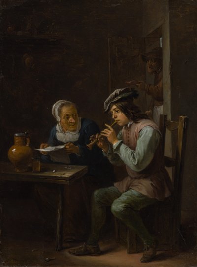 Le joueur de flageolet - David Teniers II