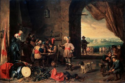 La Salle de garde, 1642 - David Teniers the Younger