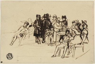 Étude pour le groupe de droite - David Wilkie