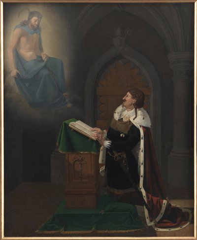 La vision de Christian IV au château de Rothenburg - Ditlev Blunck