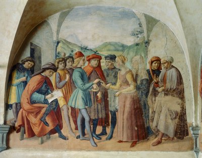 La dot de la mariée, c.1450-1500 - Domenico Ghirlandaio