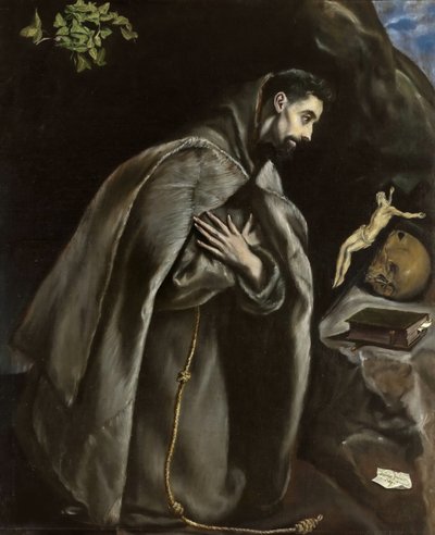 Saint François priant - Dominico El Greco