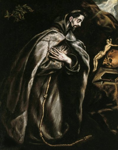 Saint François priant, vers 1595 - Dominico El Greco