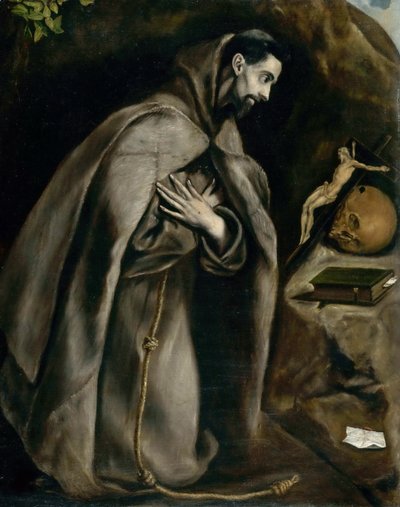 Saint François priant, vers 1596-1600 - Dominico El Greco