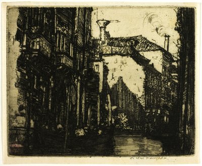 Le canal sombre, Venise - Donald Shaw MacLaughlan