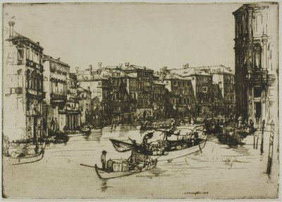 Le marché, Venise - Donald Shaw MacLaughlan