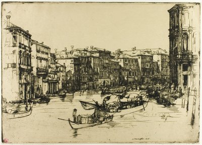 Le marché, Venise - Donald Shaw MacLaughlan